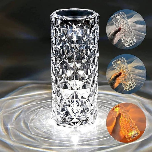 Radiant Elegance: LED Crystal Table Lamp!