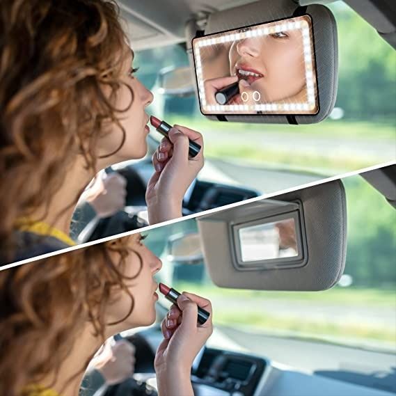 Illuminate Your Drive: LED Light Car Mirror Enhancement قم بإضاءة محرك الأقراص الخاص بك: تحسين مرآة السيارة الخفيفة